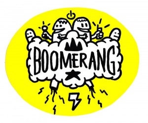 Boomerang Guerrila Picnic-Sticker