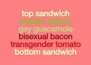 LGBT sandwich