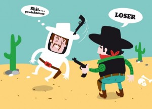 Space cowboy in trouble