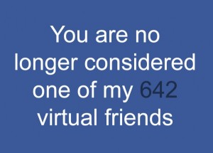No longer considered a virtual friend