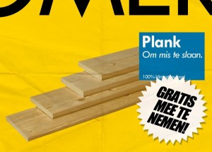 Plank misgeslagen