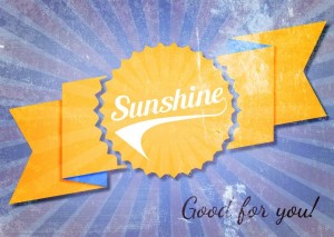 Sunshine – good for you