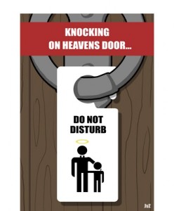 Cartoon: Knocking on heaven’s door.