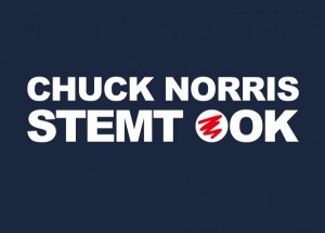 Chuck Norris stemt ook